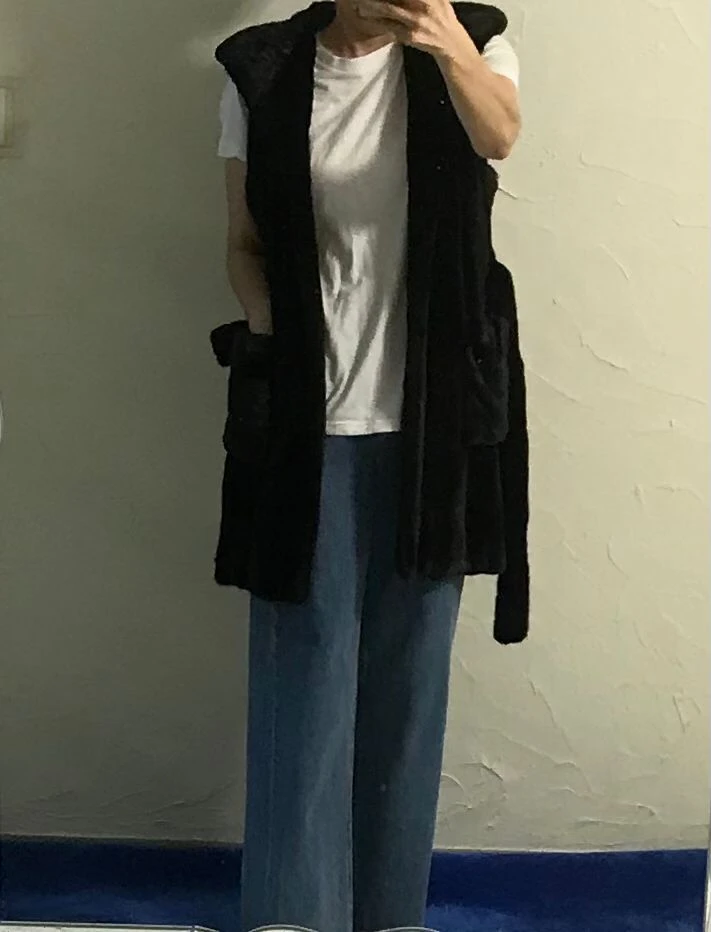 블랙그라마 후드밍크코트 이미지