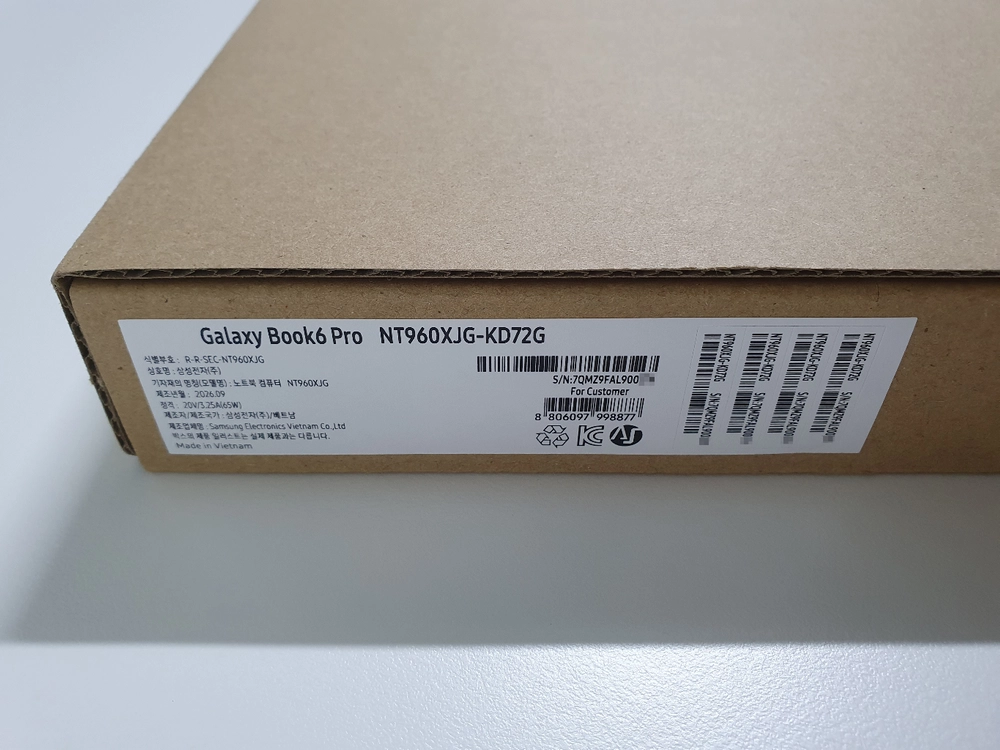 삼성 갤럭시북6 프로 NT960XJG KD72G 미개봉 (삼성 노트북) 이미지