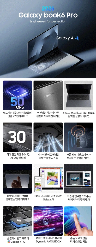 삼성 갤럭시북6 프로 NT960XJG KD72G 미개봉 (삼성 노트북) 이미지