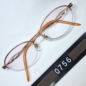 00s 일본제 빈티지/모르페 MORPHEE 106 안경테 안경 51mm 순티타늄 반무테 여성용 보석장식 Y2K 패션 이미지