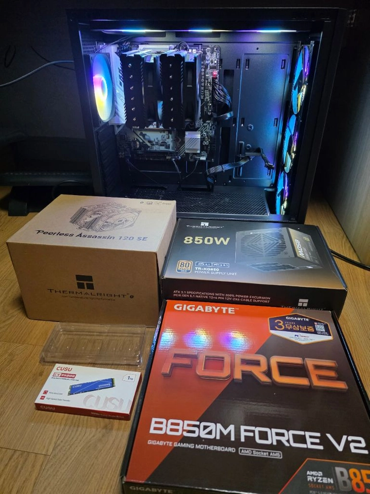 AMD 라이젠 9800x3d, ssd1테라, 램 32기가 등 컴퓨터 글카제외 반본체 판매 이미지