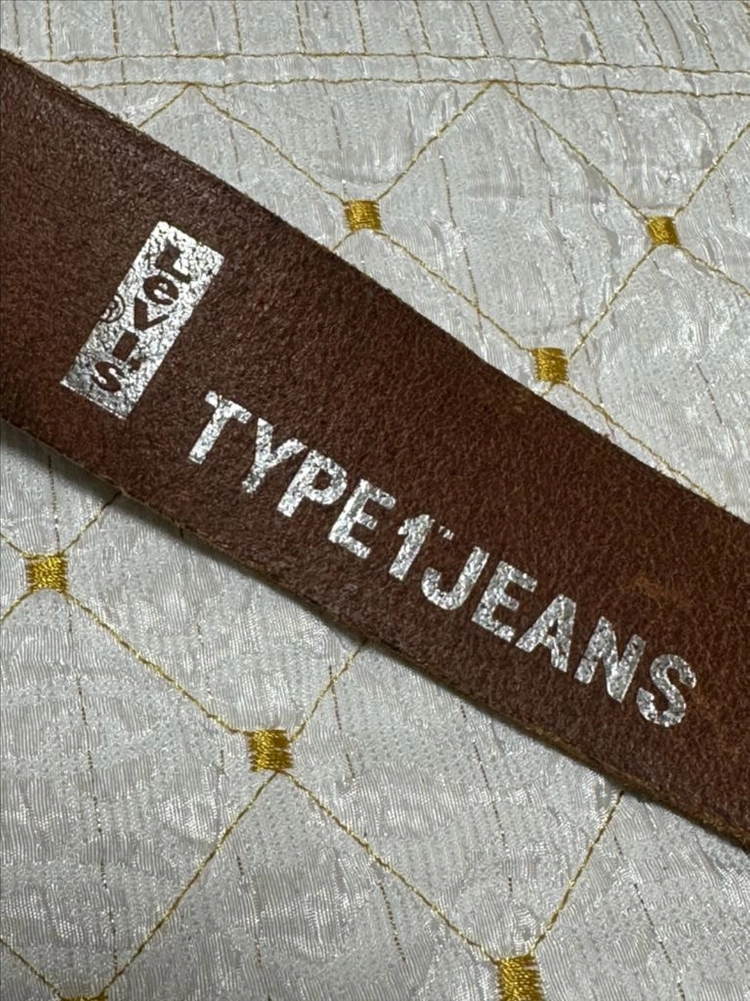Levis TYPE1 JEANS 빈티지 식물성 태닝 소가죽 벨트 이미지