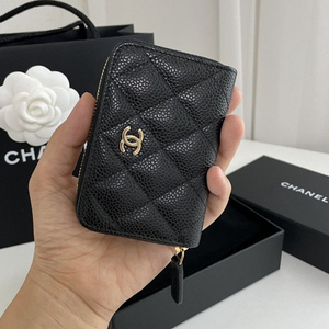 샤넬 지퍼 동전지갑 이미지