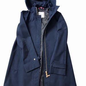 타미 힐피거(Tommy Hilfiger) 여성용 네이비 후드 코트 이미지