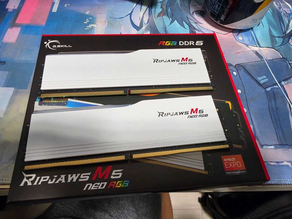 g.skill 지스킬 DDR5 6000Mhz cl28 64gb (32g x2) m5 neo rgb 화이트 램 - 안심되는 중고거래
