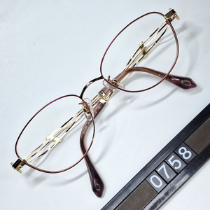 하이엔드 사바에 일본제 수제/나미 NAMI JP1016B 안경테 안경 50mm 티타늄 고탄성 여성용 크리스탈 보석 이미지