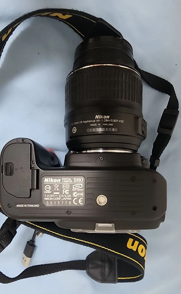 니콘 D80 DSLR 카메라 18-55mm 렌즈 이미지