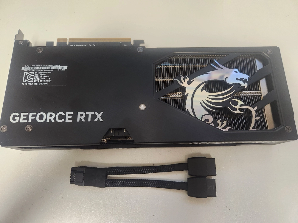 msi rtx 5060ti 16gb 게이밍트리오 oc 팝니다. 이미지
