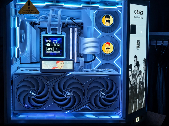 9800X3D / CL30 6000 32G / HYTE Y70 터치 인피니티 리안리시스템 이미지