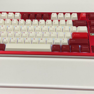 스웨그키 EVO80 풀 알루 키보드 Scarlet, Oat + PP 이미지