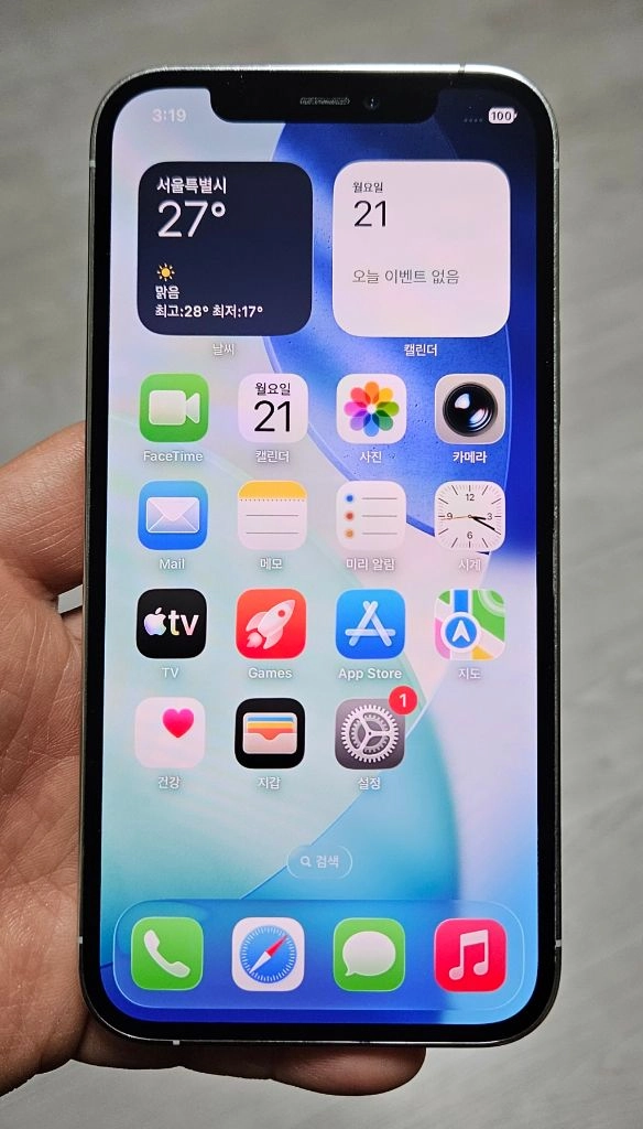 아이폰12PRO 실버 128GB 싸게 팝니다. 이미지