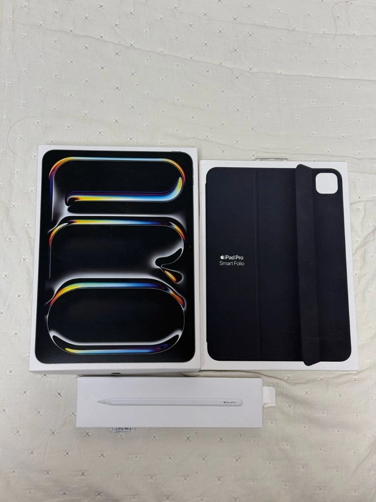 (애케플O)iPad Pro 11(M5) 셀룰러 2TB 나노텍스쳐 스페이스블랙 자급제 + 애플팬슬프로 + 정품케이스 이미지