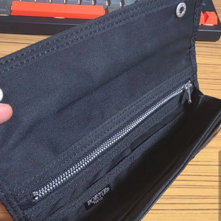 요시다포터 장지갑 블랙 단품 이미지