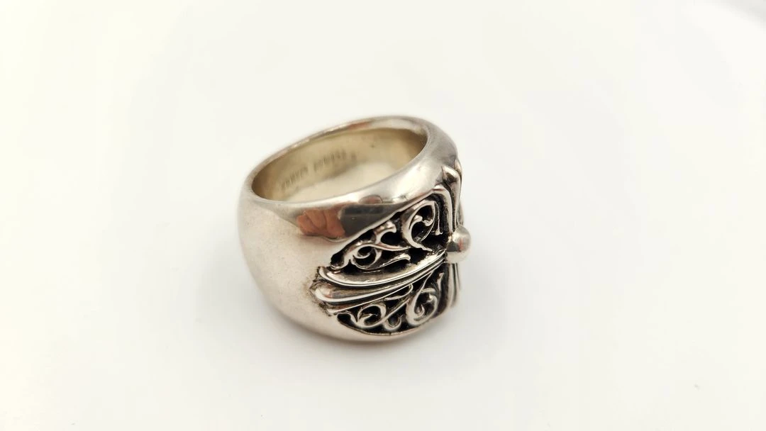 [중고명품셀렉트]크롬하츠 클래식 오발 링 925 실버 28호 51g 이미지