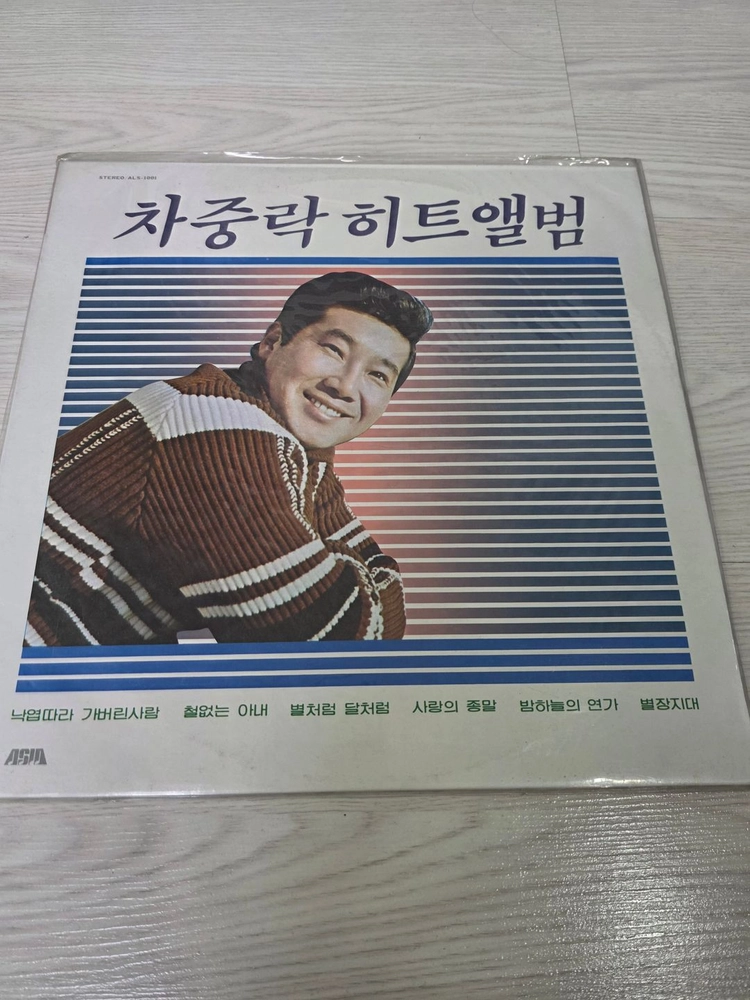 한국가요 LP 차중락 히트앨범- 낙엽따라 가버린 사랑 /사랑의 종말(미개봉) 이미지