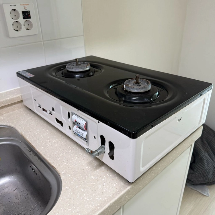 SK매직 2구 도시가스 가스레인지 GRA-850SR / 화이트 이미지