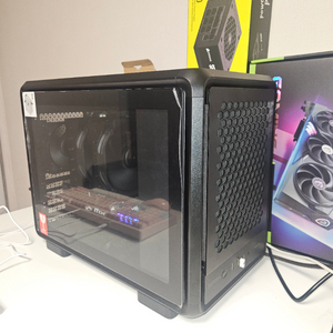 7800x3d/5070ti/b650m/32g/m.2 1tb/쿨마 마스터프레임 400/ 본체 판매 이미지