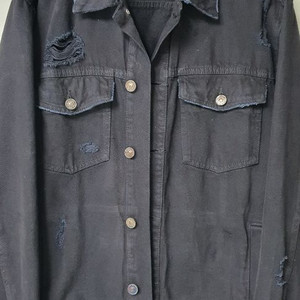 Bershka 블랙 워싱데님자켓(해외판) 105호(55X71cm)거의새옷! 이미지