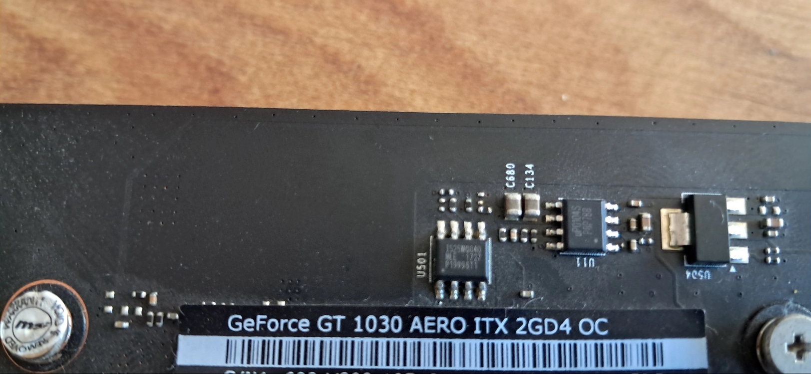MSI GT1030 그래픽카드 이미지
