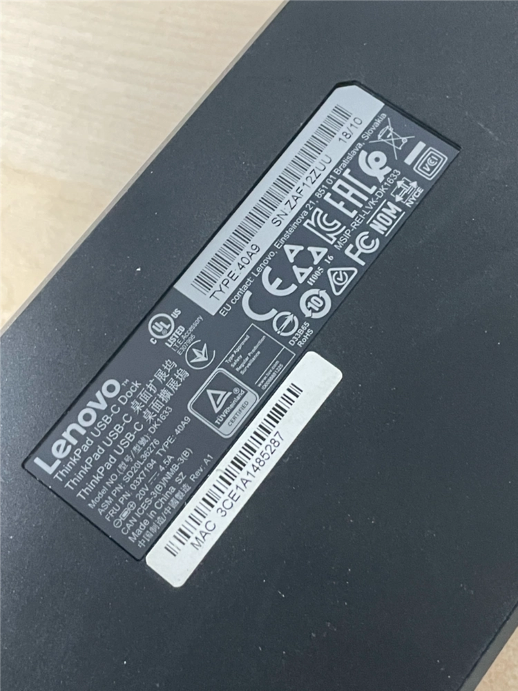 레노버 싱크패드 USB-C 독 판매 이미지