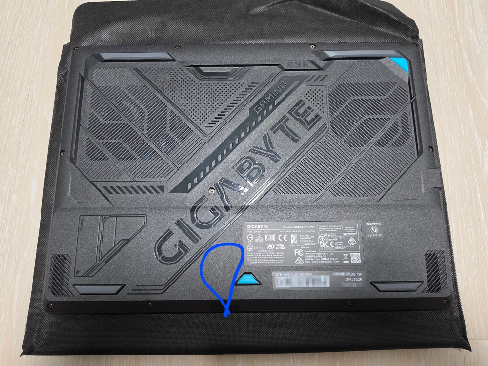 기가바이트 A16 RTX5060 고사양 게이밍 노트북 판매 이미지