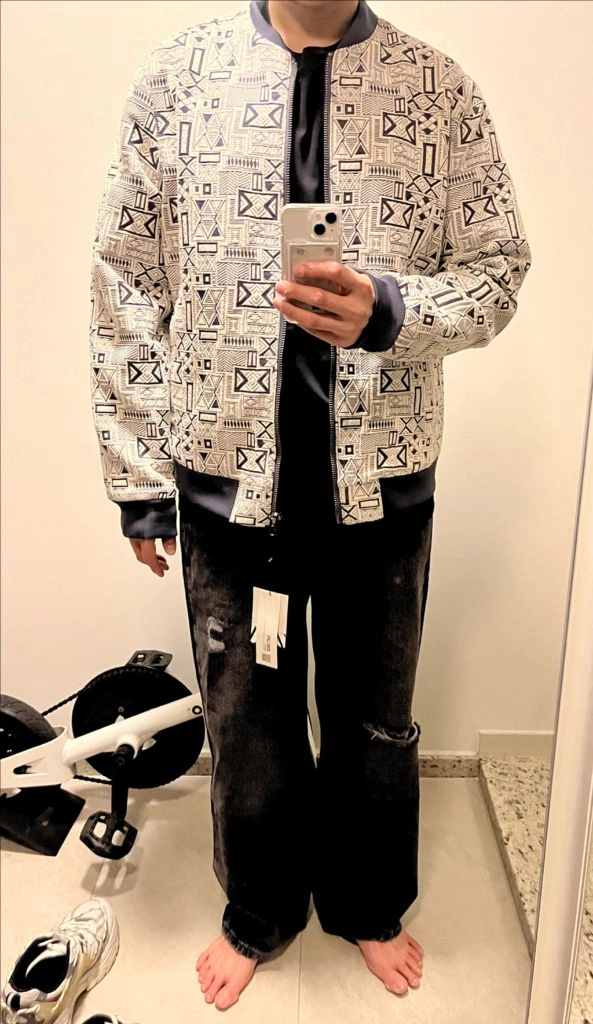 (땡처리)자라 에스닉 패턴 봄버 자켓(XL) 이미지