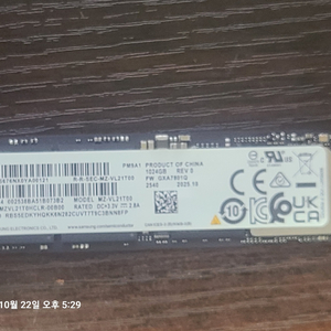 삼성 NVME PM9A1 1T 1개 팝니다 이미지