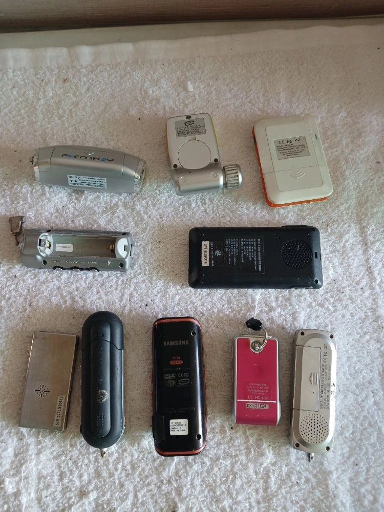 추억의 빈티지 MP3 플레이어 총 10대 일괄 이미지