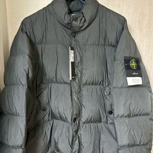 [3XL 24FW 스톤아일랜드 크링클랩스 논후드 패딩 리드그레이 (V0062 / 풀구성) 이미지