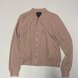 여성 자라 ZARA 암 포켓 블루종 집업 자켓 연핑크 이미지
