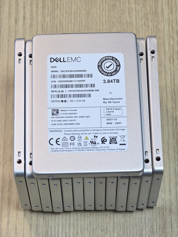 신품급/희귀)SK하이닉스 SSD 3.84tb(4TB) 엔터프라이즈급 2.5인치 SATA 4테라 서버용 - 안심되는 중고거래