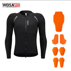 WOSAWE 모터사이클 보호대 자켓 블랙 매쉬 여름 겨울 이너 오토바이 바이크 이미지