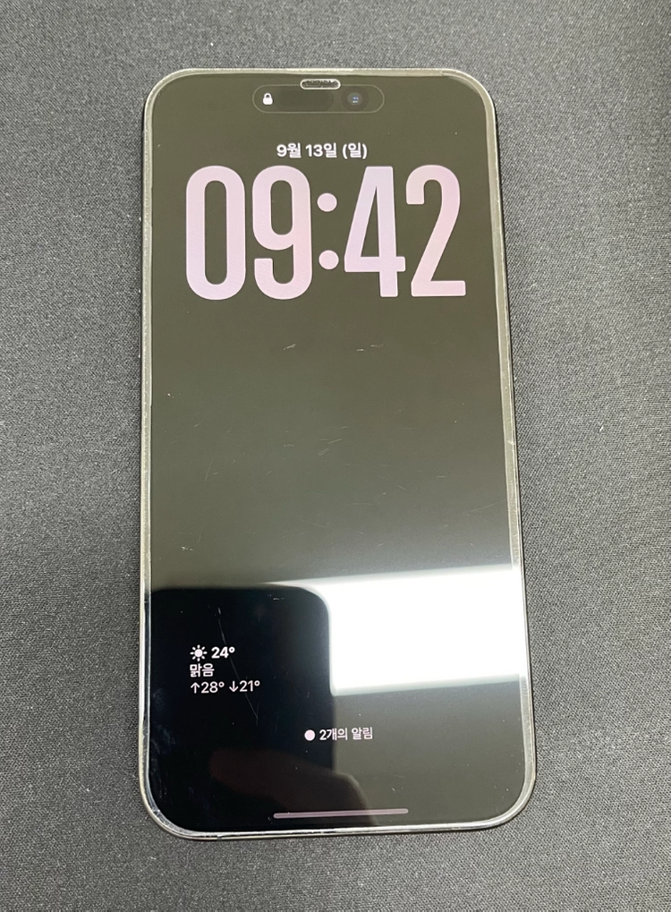 (사전예약)아이폰 15 Pro Max 512GB 블랙 티타늄 / 배터리 83% / 풀박스·정품 케이스 포함 이미지