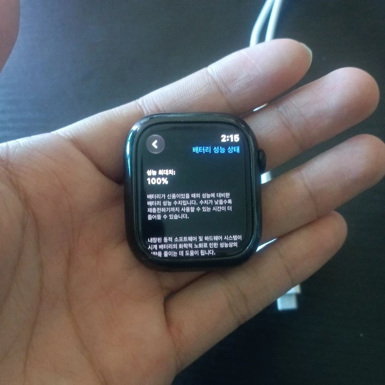 애플워치11 42mm gps 제트블랙 이미지