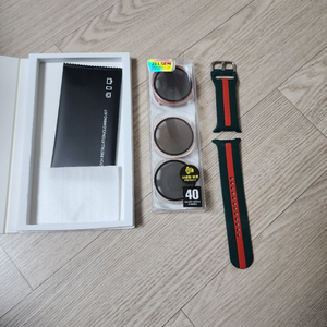 갤럭시워치8 40mm 스트랩 케이스 보호필름 세트 이미지