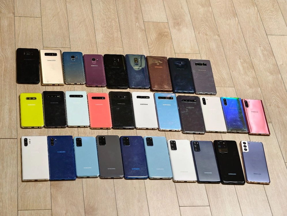 갤럭시 노트8, 노트9, 노트10, S8, S9, S10, S20, S21 목업 모형폰 이미지