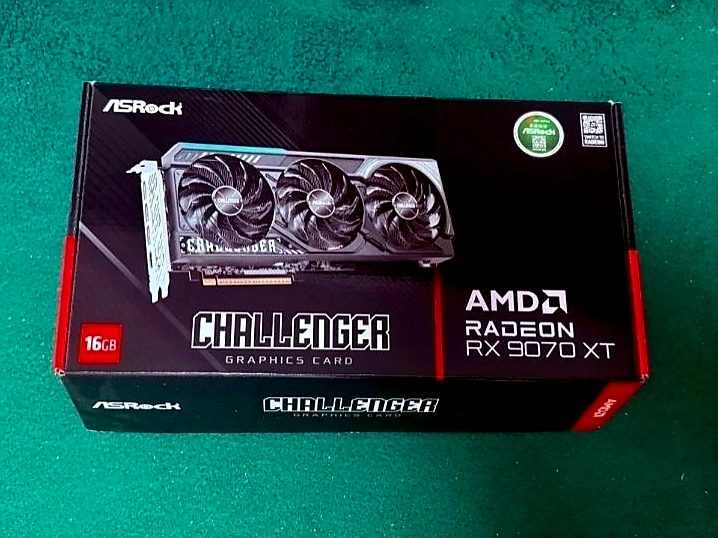 ASRock 라데온 RX 9070 XT 챌린저 16GB 그래픽카드 - 안심되는 중고거래