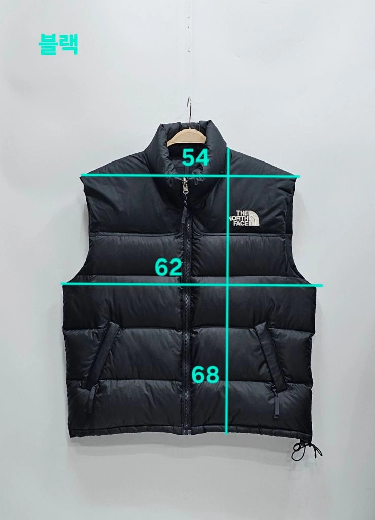 노스페이스 90S 오리지널 빈티지 눕시 패딩 조끼 / 남 L 블랙 이미지