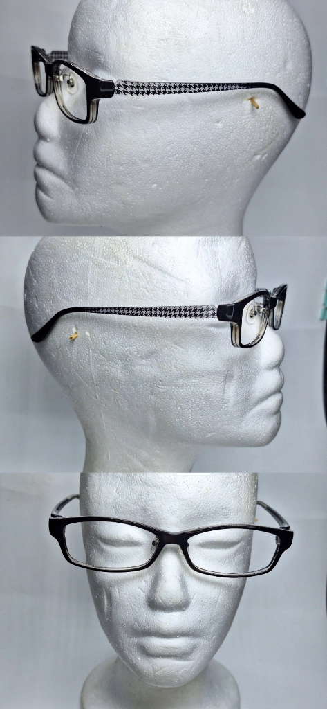 TR-601-1 안경테 안경 54mm 형상기억 플라스틱 뿔테 슬림 스퀘어 일본 수입 빈티지 레트로 Y2K 아메카지 이미지