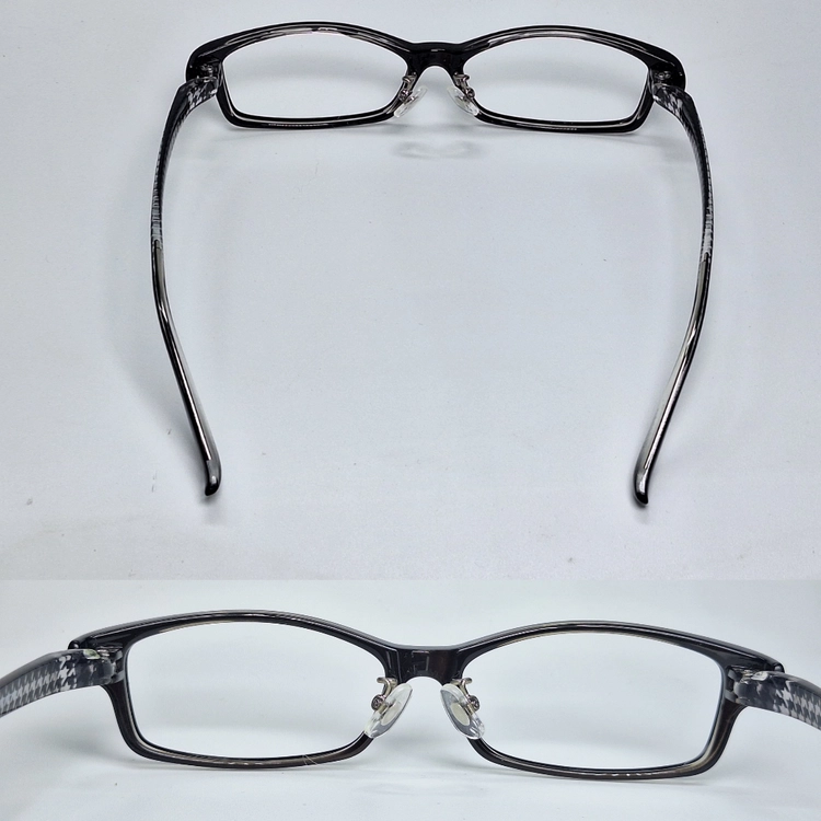 TR-601-1 안경테 안경 54mm 형상기억 플라스틱 뿔테 슬림 스퀘어 일본 수입 빈티지 레트로 Y2K 아메카지 이미지