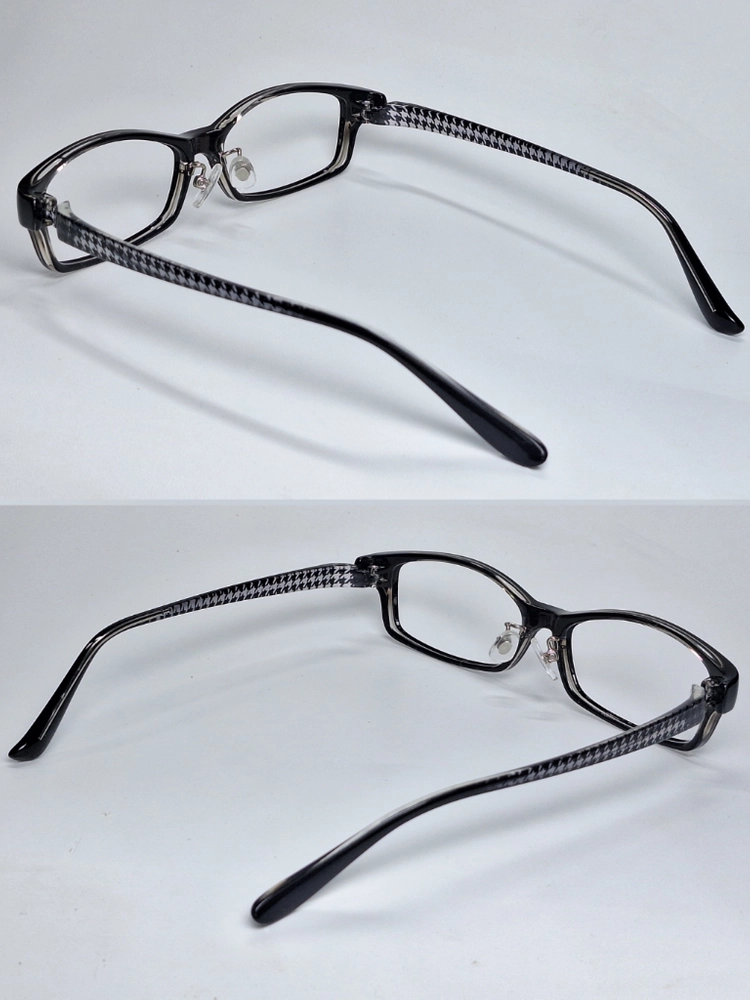 TR-601-1 안경테 안경 54mm 형상기억 플라스틱 뿔테 슬림 스퀘어 일본 수입 빈티지 레트로 Y2K 아메카지 이미지
