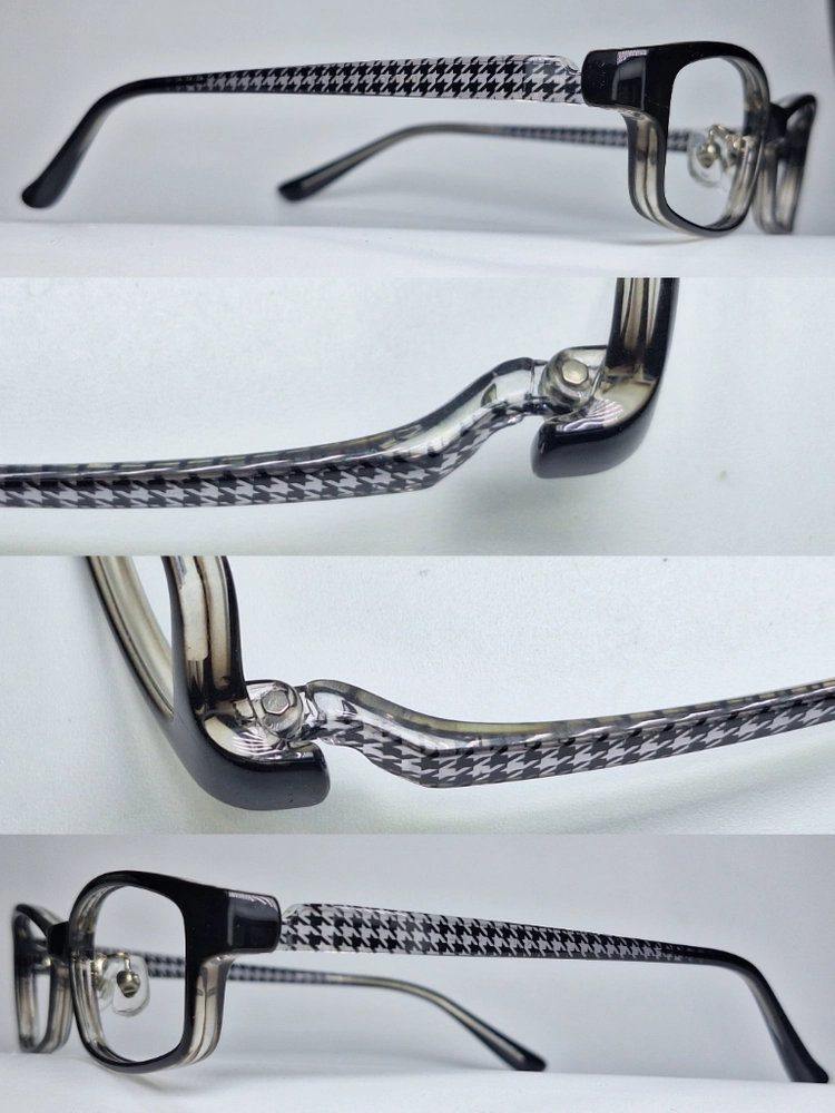 TR-601-1 안경테 안경 54mm 형상기억 플라스틱 뿔테 슬림 스퀘어 일본 수입 빈티지 레트로 Y2K 아메카지 이미지