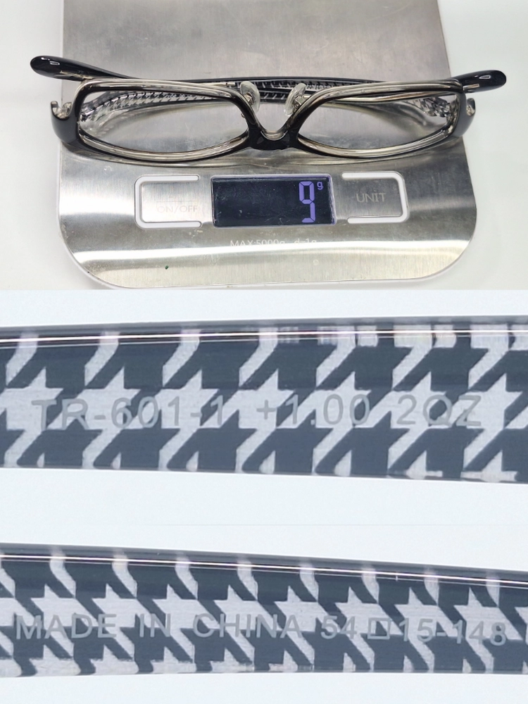 TR-601-1 안경테 안경 54mm 형상기억 플라스틱 뿔테 슬림 스퀘어 일본 수입 빈티지 레트로 Y2K 아메카지 이미지