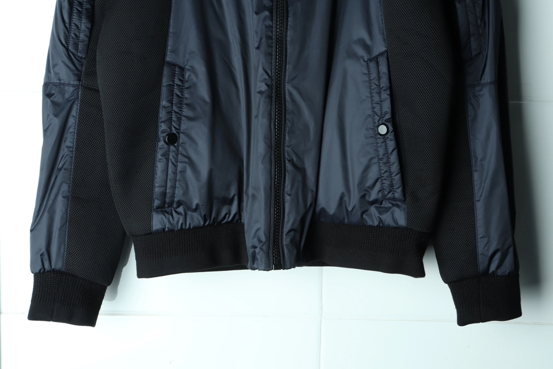 (L-XL) 지오지아 패딩 점퍼자켓 새틴 봄버 네이비 이미지