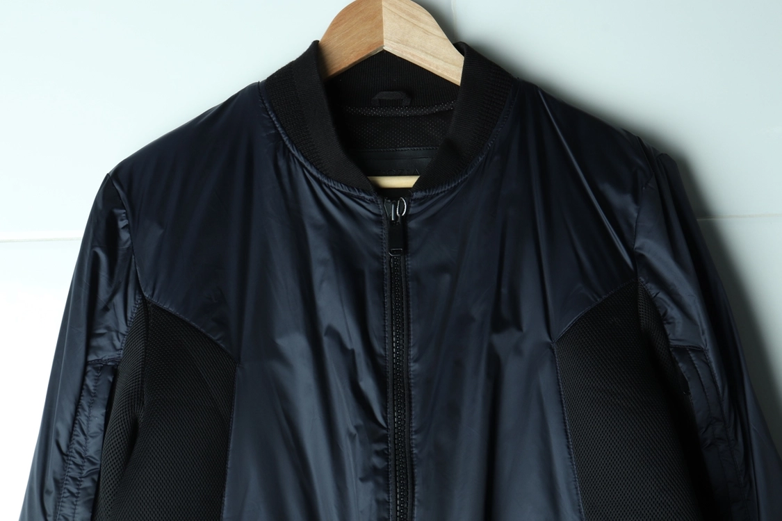 (L-XL) 지오지아 패딩 점퍼자켓 새틴 봄버 네이비 이미지