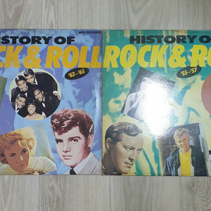 20세기 록큰롤 유행앨범 2장History of Rock & Roll 앨범 LP 2개 이미지