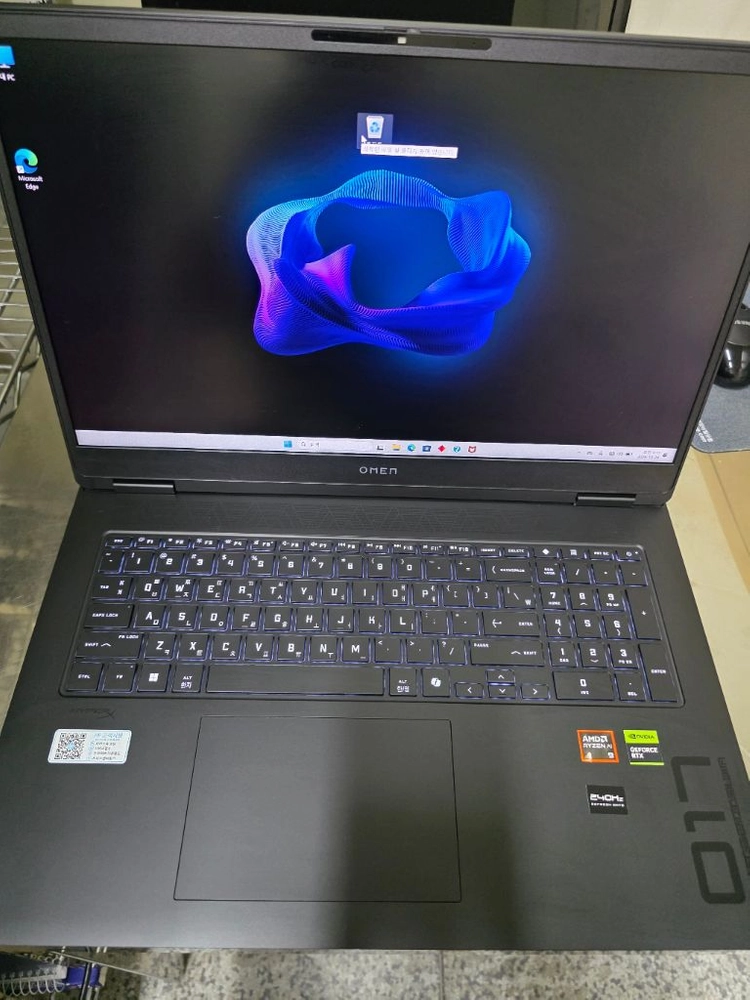 풀구성 신품급 오멘17 게이밍 노트북 AMD Ai 9 365w 32램 RTX5070 SSD 512GB - 안심되는 중고거래