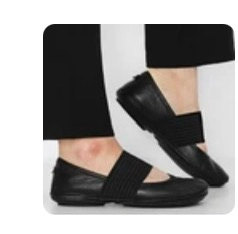 캠퍼 여성화 발레 신발 발레리나 플랫슈즈 Right Nina 올블랙, 상세설명참조, 37(235) 이미지