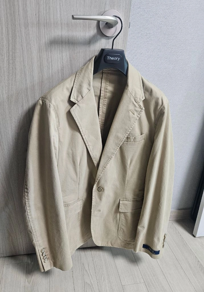 미착용) 폴로 치노 자켓 L 베이지 코튼 블레이저 이미지