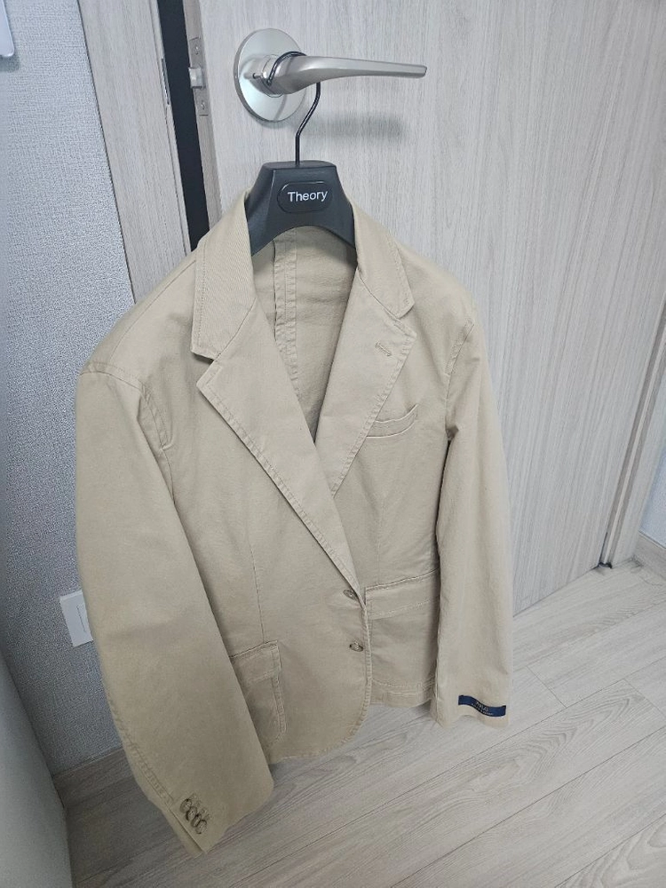 미착용) 폴로 치노 자켓 L 베이지 코튼 블레이저 이미지